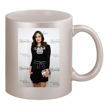 Emmy Rossum 11oz Metallic Silver Mug