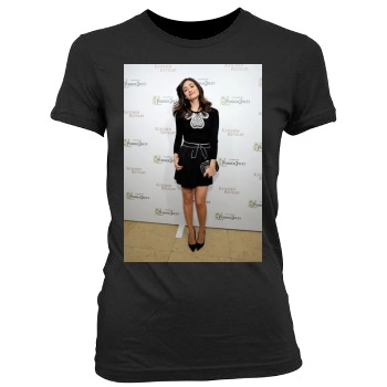 Emmy Rossum Women's Junior Cut Crewneck T-Shirt