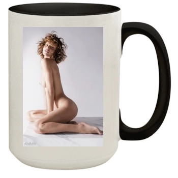 Eva Herzigova 15oz Colored Inner & Handle Mug