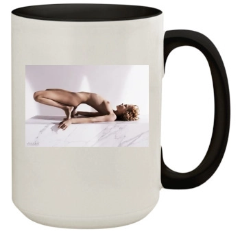 Eva Herzigova 15oz Colored Inner & Handle Mug