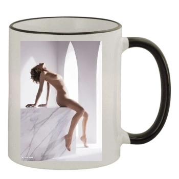 Eva Herzigova 11oz Colored Rim & Handle Mug