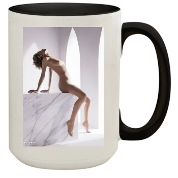 Eva Herzigova 15oz Colored Inner & Handle Mug