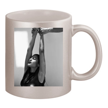 Eva Mendes 11oz Metallic Silver Mug