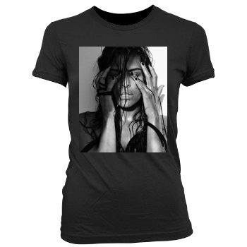 Eva Mendes Women's Junior Cut Crewneck T-Shirt