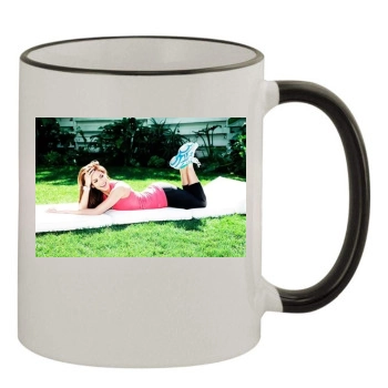 Eva Mendes 11oz Colored Rim & Handle Mug