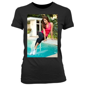 Eva Mendes Women's Junior Cut Crewneck T-Shirt