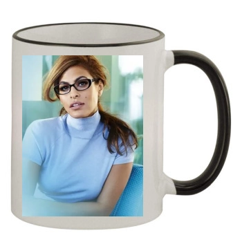 Eva Mendes 11oz Colored Rim & Handle Mug