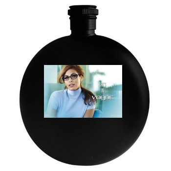 Eva Mendes Round Flask