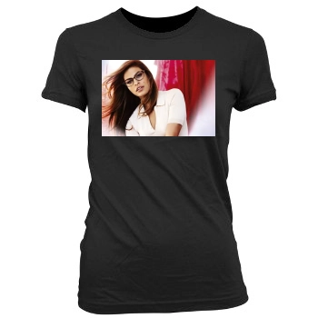 Eva Mendes Women's Junior Cut Crewneck T-Shirt