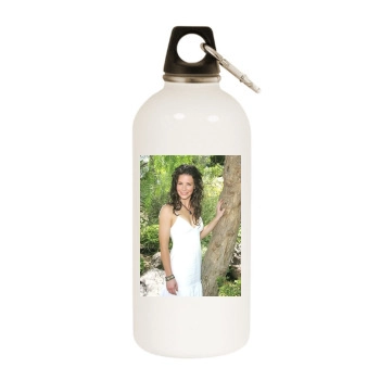 Evangeline Lilly White Water Bottle With Carabiner