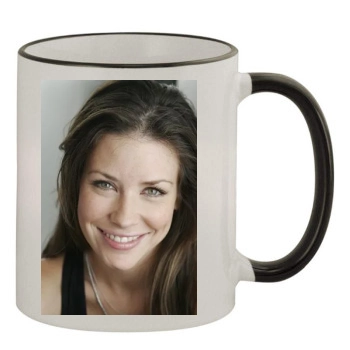 Evangeline Lilly 11oz Colored Rim & Handle Mug