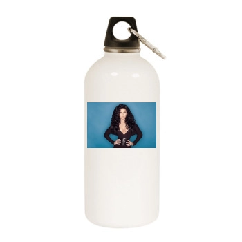 INNA White Water Bottle With Carabiner