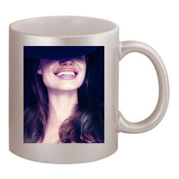 Angelina Jolie 11oz Metallic Silver Mug