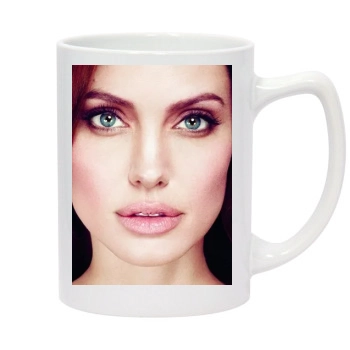 Angelina Jolie 14oz White Statesman Mug