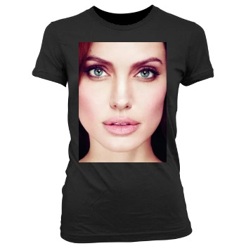 Angelina Jolie Women's Junior Cut Crewneck T-Shirt