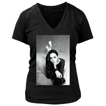 Angelina Jolie Women's Deep V-Neck TShirt