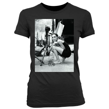 Angelina Jolie Women's Junior Cut Crewneck T-Shirt