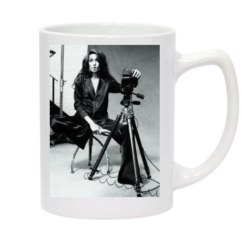 Angelina Jolie 14oz White Statesman Mug