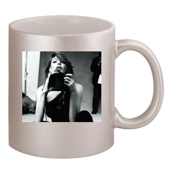 Angelina Jolie 11oz Metallic Silver Mug