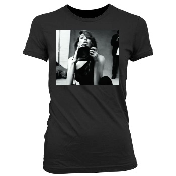 Angelina Jolie Women's Junior Cut Crewneck T-Shirt