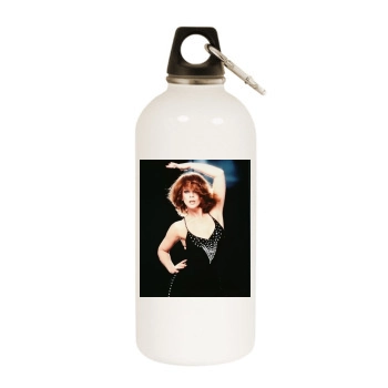Ann-Margret White Water Bottle With Carabiner