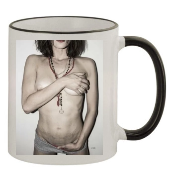 Asia Argento 11oz Colored Rim & Handle Mug