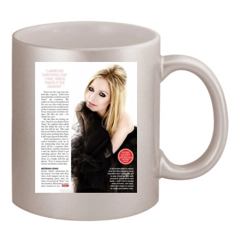 Avril Lavigne 11oz Metallic Silver Mug