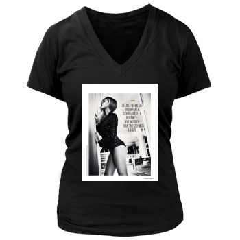 Bar Refaeli Women's Deep V-Neck TShirt