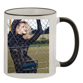 Bar Refaeli 11oz Colored Rim & Handle Mug