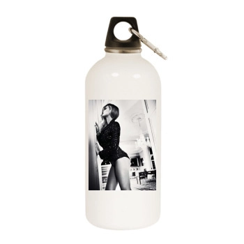 Bar Refaeli White Water Bottle With Carabiner