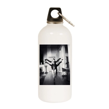 Bar Refaeli White Water Bottle With Carabiner