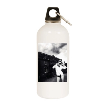 Bar Refaeli White Water Bottle With Carabiner