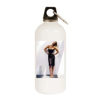 Bar Refaeli White Water Bottle With Carabiner