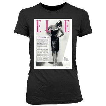 Bar Refaeli Women's Junior Cut Crewneck T-Shirt