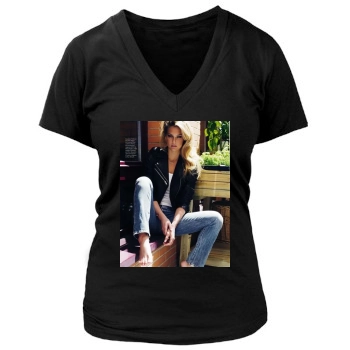 Bar Refaeli Women's Deep V-Neck TShirt