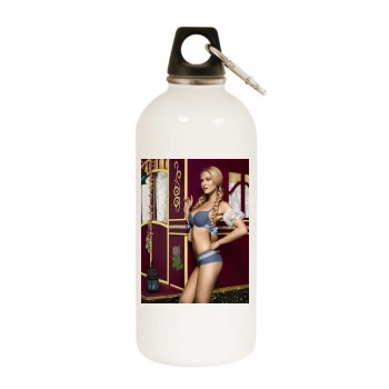 Bar Refaeli White Water Bottle With Carabiner