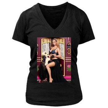 Bar Refaeli Women's Deep V-Neck TShirt