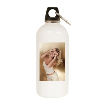 Bar Refaeli White Water Bottle With Carabiner