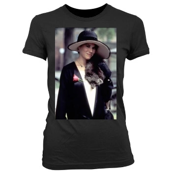Barbara Hershey Women's Junior Cut Crewneck T-Shirt
