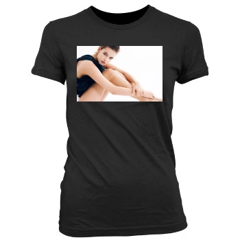 Barbara Palvin Women's Junior Cut Crewneck T-Shirt