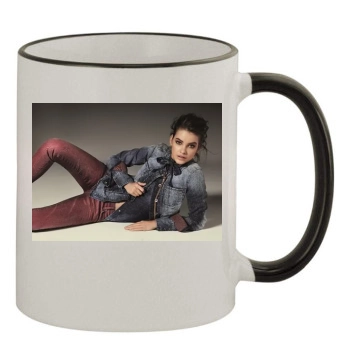 Barbara Palvin 11oz Colored Rim & Handle Mug