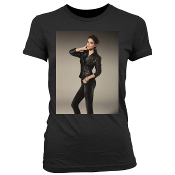 Barbara Palvin Women's Junior Cut Crewneck T-Shirt