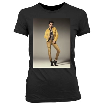 Barbara Palvin Women's Junior Cut Crewneck T-Shirt