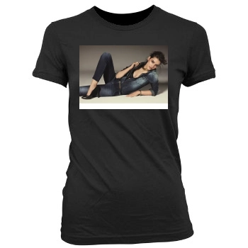 Barbara Palvin Women's Junior Cut Crewneck T-Shirt