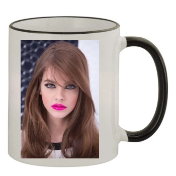 Barbara Palvin 11oz Colored Rim & Handle Mug