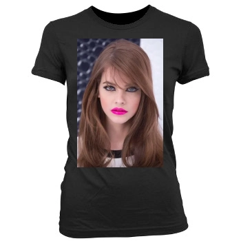 Barbara Palvin Women's Junior Cut Crewneck T-Shirt