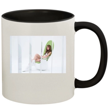 Barbara Palvin 11oz Colored Inner & Handle Mug