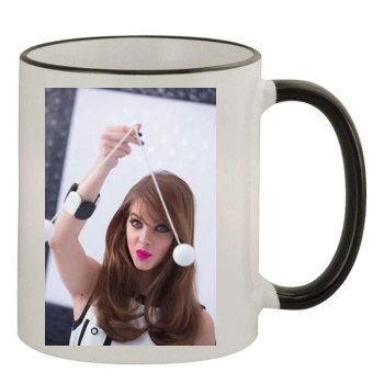 Barbara Palvin 11oz Colored Rim & Handle Mug