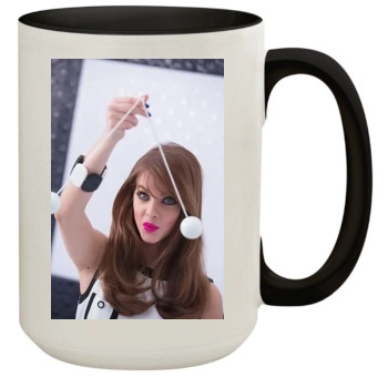 Barbara Palvin 15oz Colored Inner & Handle Mug