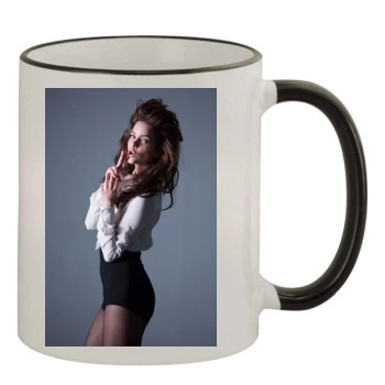 Barbara Palvin 11oz Colored Rim & Handle Mug